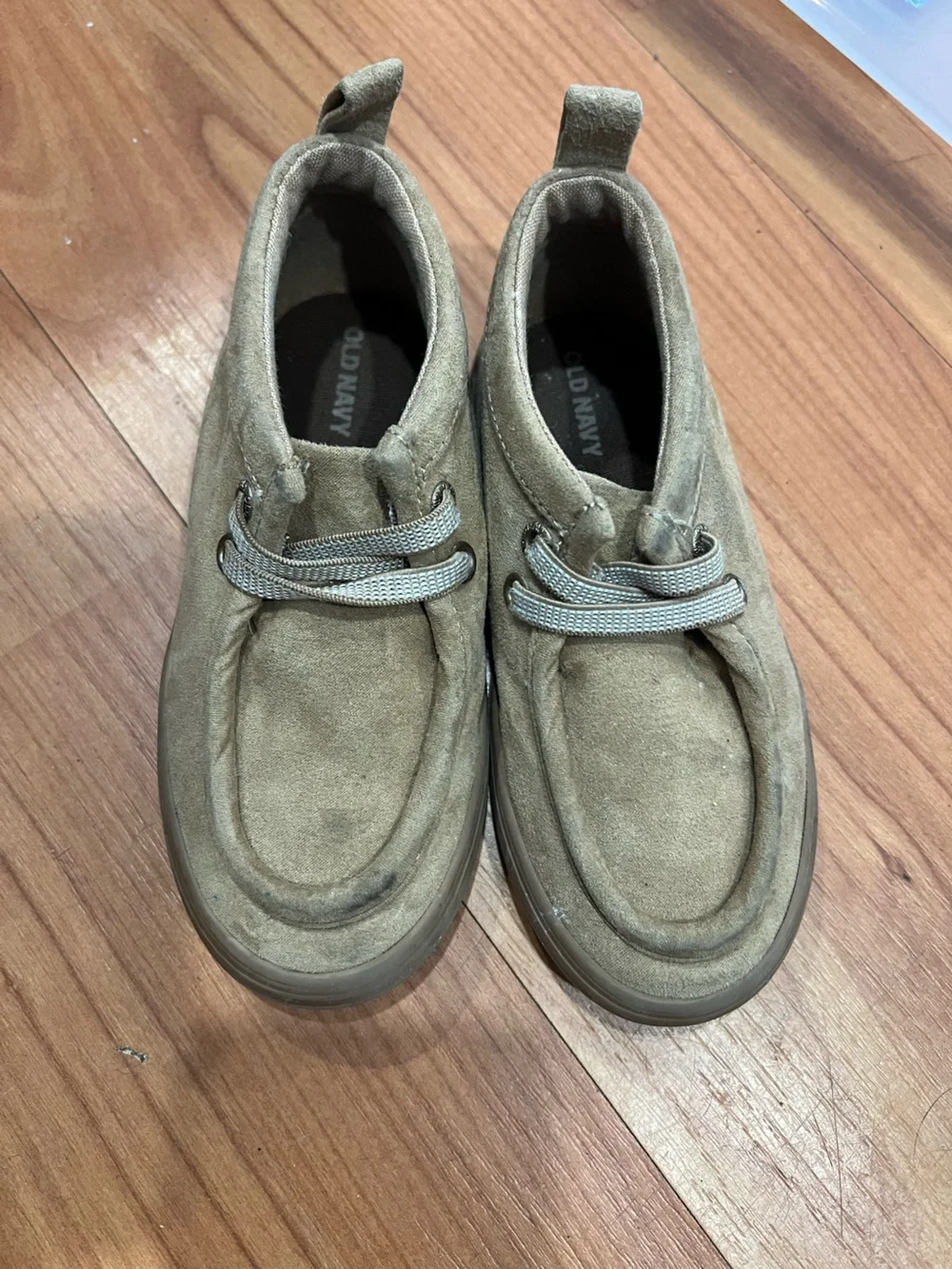 Old Navy Light Tan Suede Boat Shoes